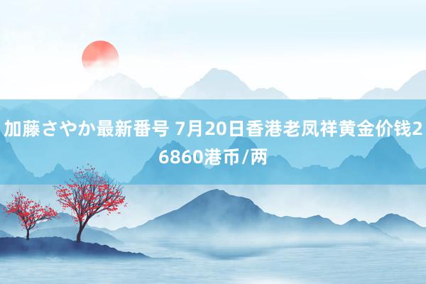 加藤さやか最新番号 7月20日香港老凤祥黄金价钱26860港币/两