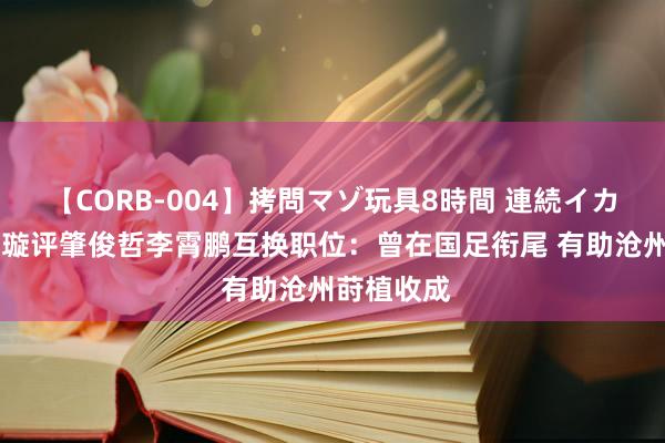 【CORB-004】拷問マゾ玩具8時間 連続イカせ調教 李璇评肇俊哲李霄鹏互换职位：曾在国足衔尾 有助沧州莳植收成