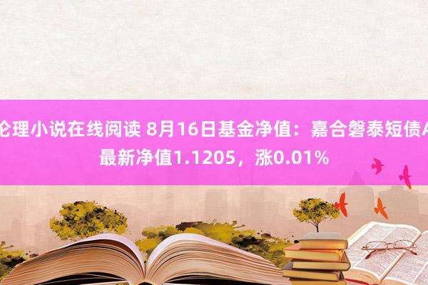 伦理小说在线阅读 8月16日基金净值：嘉合磐泰短债A最新净值1.1205，涨0.01%