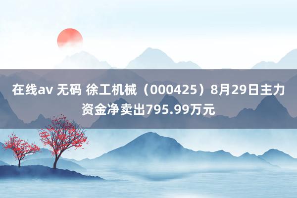 在线av 无码 徐工机械（000425）8月29日主力资金净卖出795.99万元